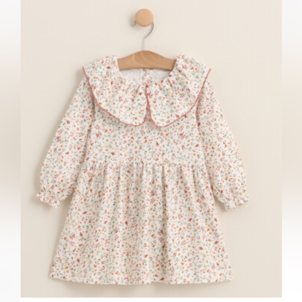 Adorable Floral Ruffle Kids Dress